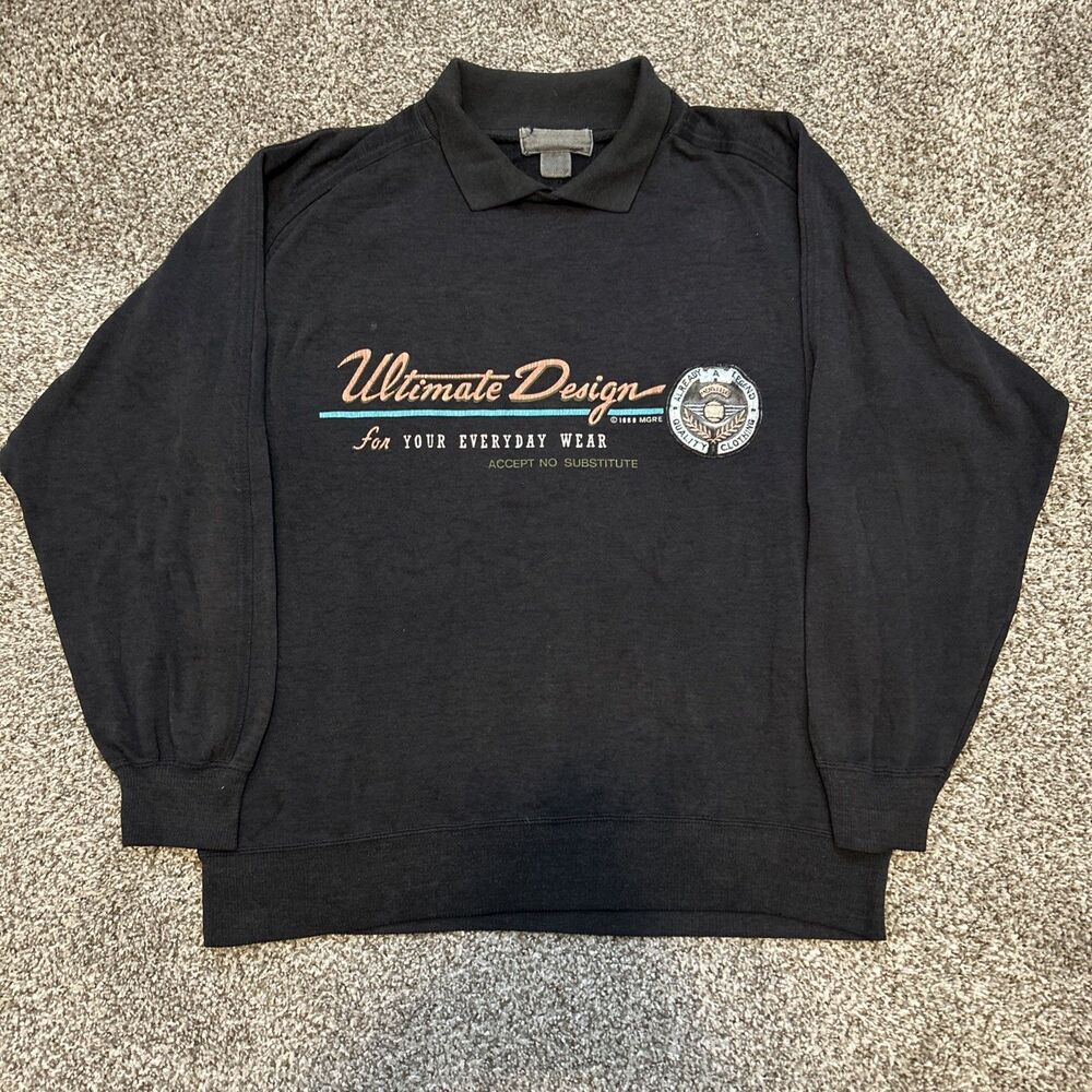 Vintage True 1988 Ultimate Design Crewneck Sweater Quality Clothing Men’s Large
